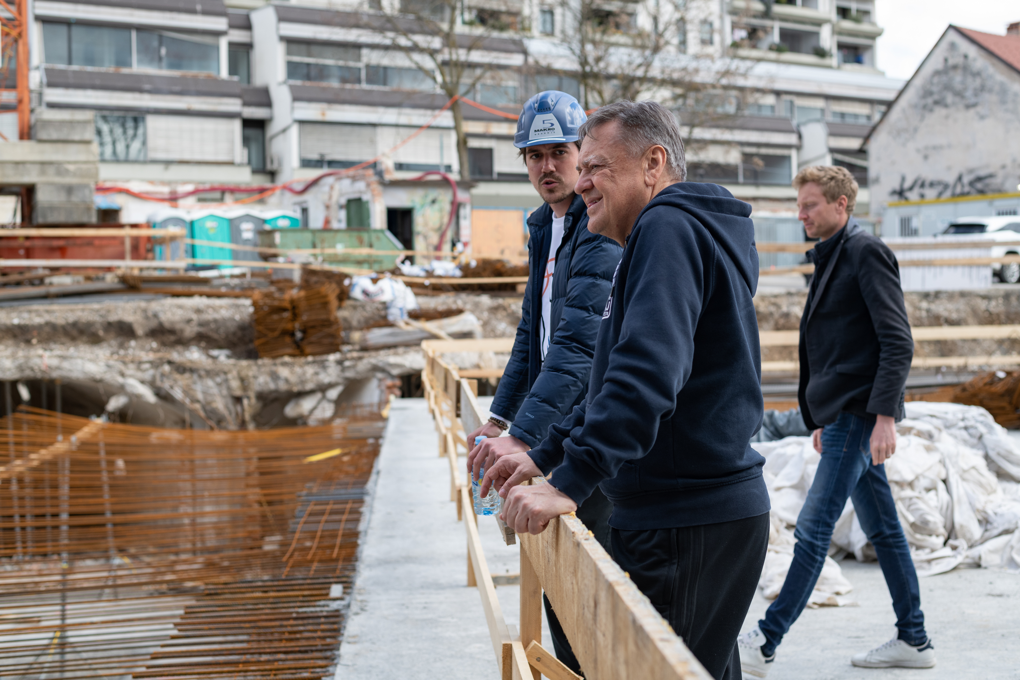 Zoran Janković na ogledu gradbi&scaron;ča novega Centra Rog