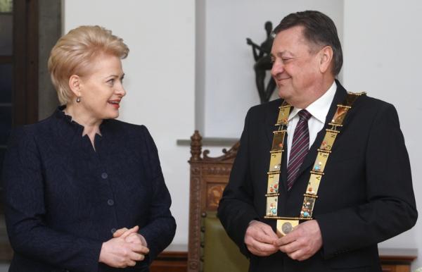 Sprejem predsednice Republike Litve