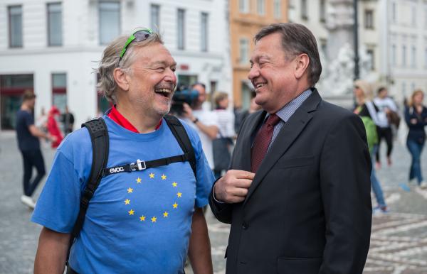 Karl Falkenberg na obisku 