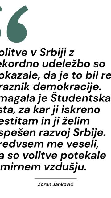 Komentar volitev v Srbiji.