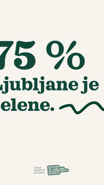 Zato, ker Ljubljana je in bo ostala zeleno mesto. 💚