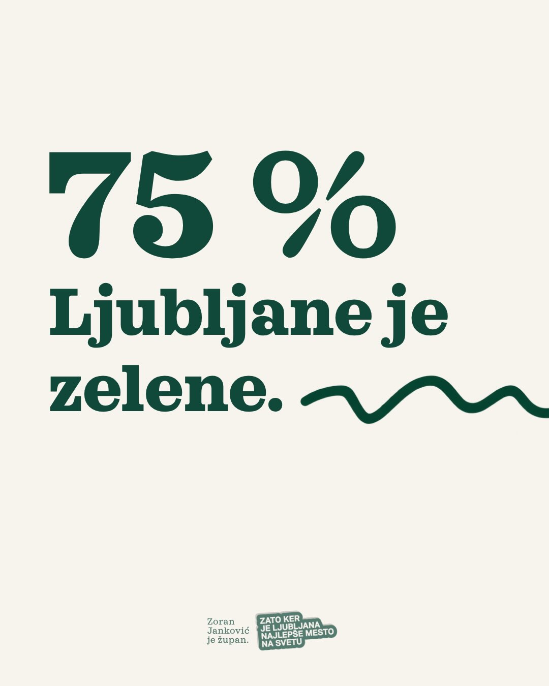 Zato, ker Ljubljana je in bo ostala zeleno mesto. 💚